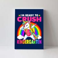 Crush Kindergarten Dabbing Unicorn Back To School Girl Canvas