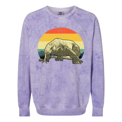 Cute Komodo Dragon Vintage Komodo Dragon Colorblast Crewneck Sweatshirt