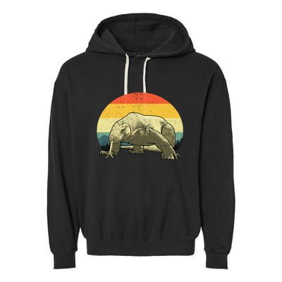 Cute Komodo Dragon Vintage Komodo Dragon Garment-Dyed Fleece Hoodie