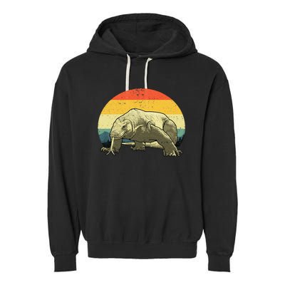 Cute Komodo Dragon Vintage Komodo Dragon Garment-Dyed Fleece Hoodie