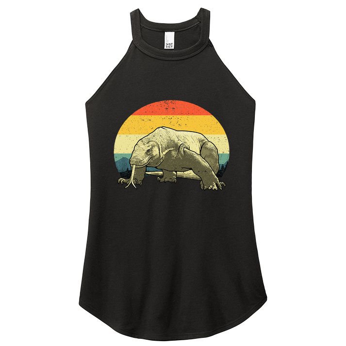 Cute Komodo Dragon Vintage Komodo Dragon Women's Perfect Tri Rocker Tank
