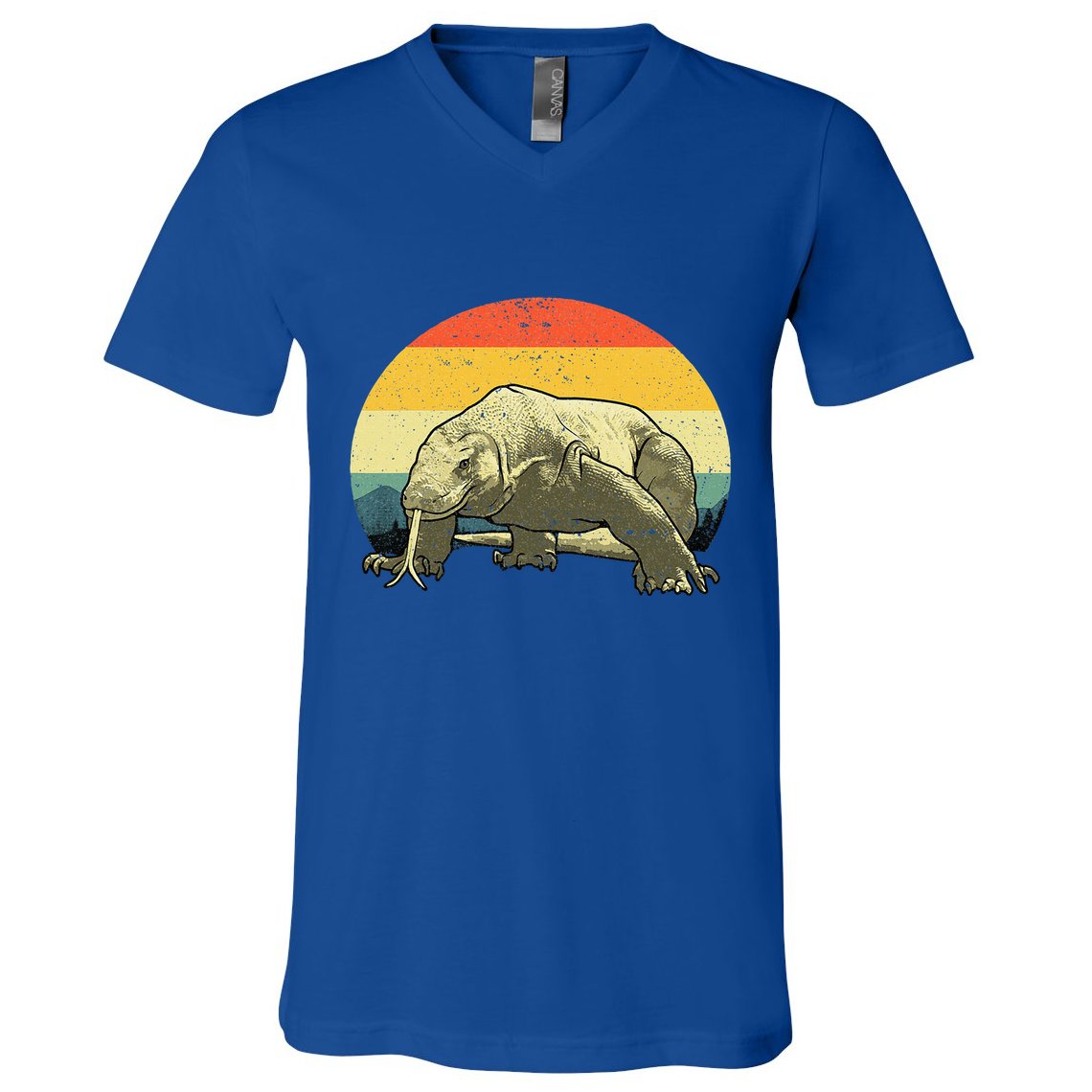Cute Komodo Dragon Vintage Komodo Dragon V-Neck T-Shirt