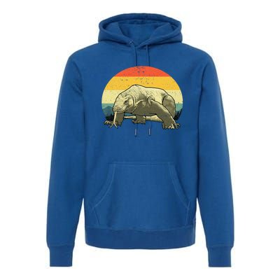 Cute Komodo Dragon Vintage Komodo Dragon Premium Hoodie