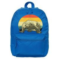 Cute Komodo Dragon Vintage Komodo Dragon 16 in Basic Backpack