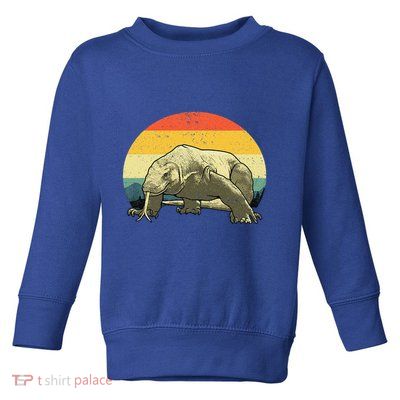 Cute Komodo Dragon Vintage Komodo Dragon Toddler Sweatshirt