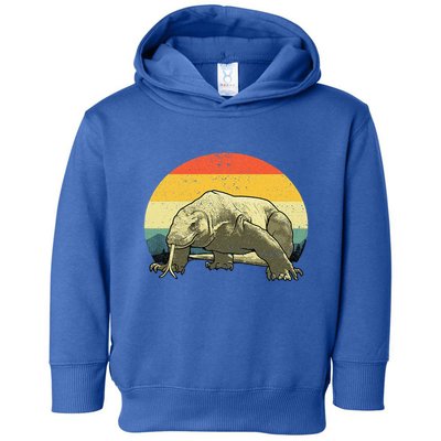 Cute Komodo Dragon Vintage Komodo Dragon Toddler Hoodie