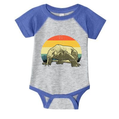 Cute Komodo Dragon Vintage Komodo Dragon Infant Baby Jersey Bodysuit