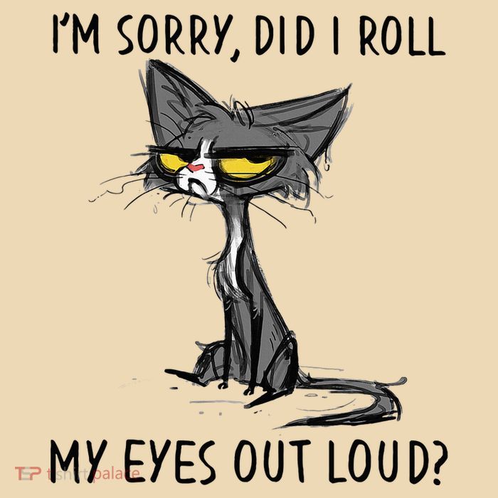 Cat Kitten Did I Roll My Eyes Out Loud Funny Sarcastic Zip Tote Bag