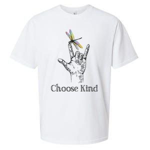 Choose Kind Dragonfly I Love You ASL Sign Language Deaf Sueded Cloud Jersey T-Shirt