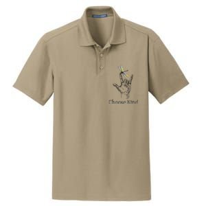 Choose Kind Dragonfly I Love You ASL Sign Language Deaf Dry Zone Grid Polo