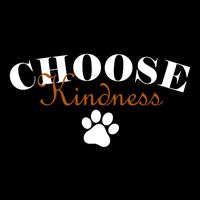 Choose Kindness Dog Paw Print Drawstring Bag