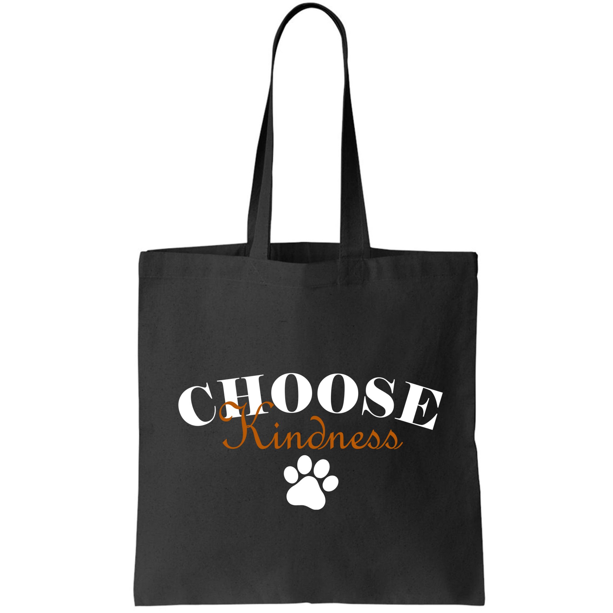 Choose Kindness Dog Paw Print Bag