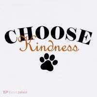 Choose Kindness Dog Paw Print Full-Length Apron With Pockets