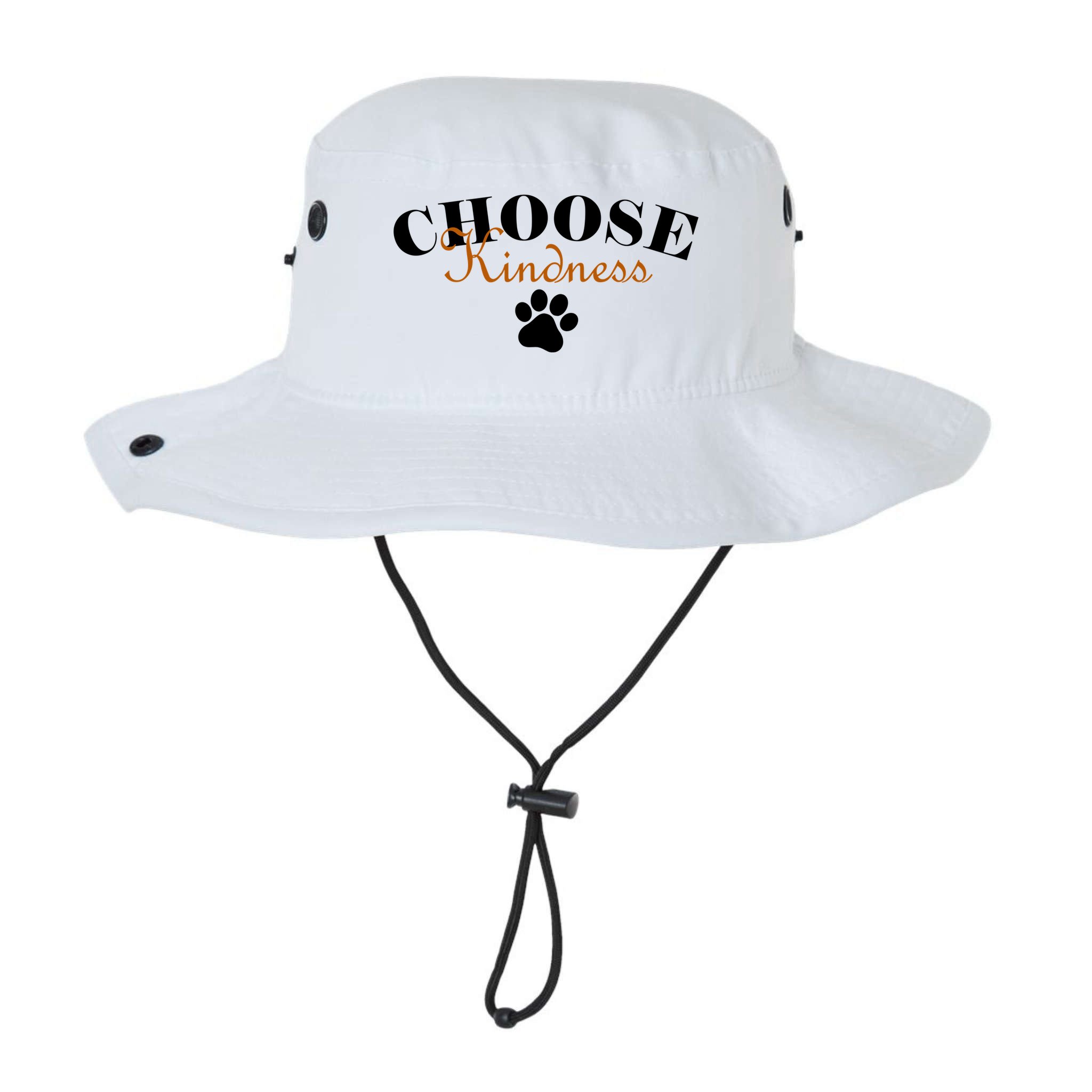 Choose Kindness Dog Paw Print Bucket Hat