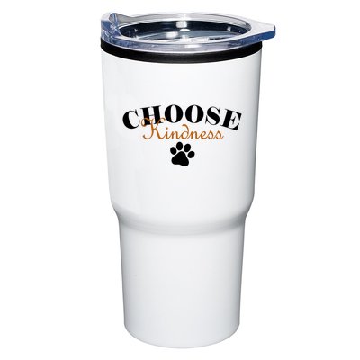 Choose Kindness Dog Paw Print Tumbler