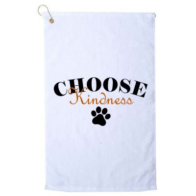 Choose Kindness Dog Paw Print Golf Towel