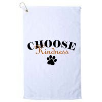Choose Kindness Dog Paw Print Golf Towel
