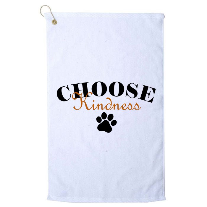 Choose Kindness Dog Paw Print Golf Towel
