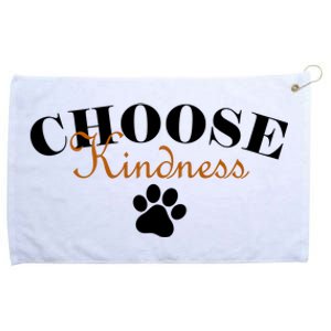 Choose Kindness Dog Paw Print Grommeted Golf Towel