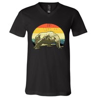 Cute Komodo Dragon Vintage Komodo Dragon V-Neck T-Shirt