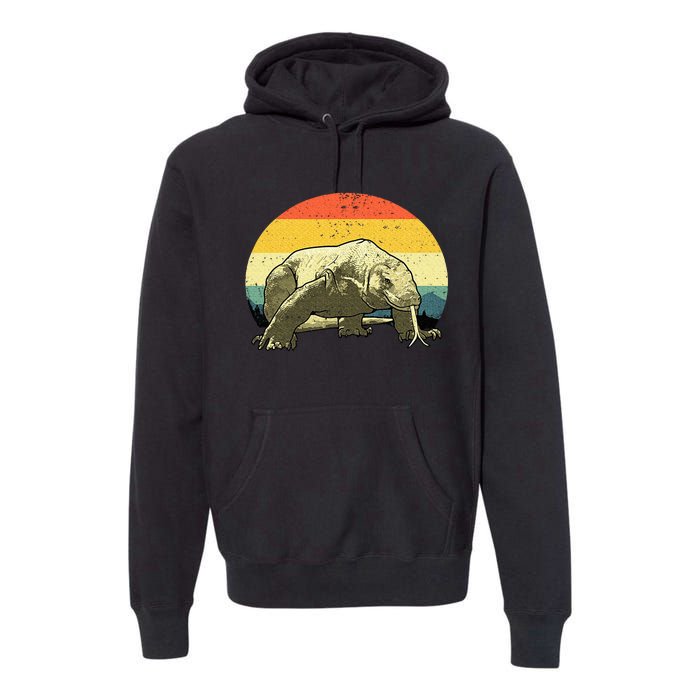 Cute Komodo Dragon Vintage Komodo Dragon Premium Hoodie