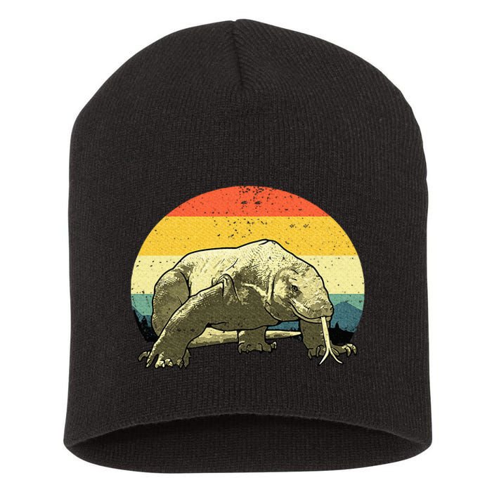 Cute Komodo Dragon Vintage Komodo Dragon Short Acrylic Beanie