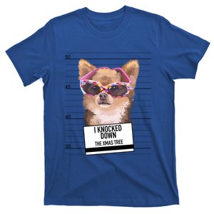 Chihuahua Knocked Down Xmas Tree Gift T-Shirt