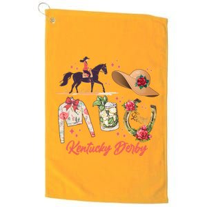 Cute Kentucky Derby Good Luck Platinum Collection Golf Towel