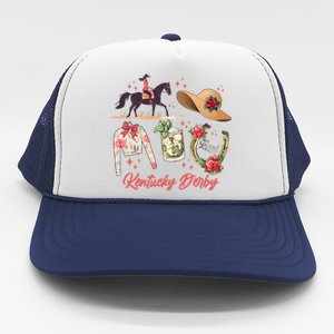 Cute Kentucky Derby Good Luck Trucker Hat