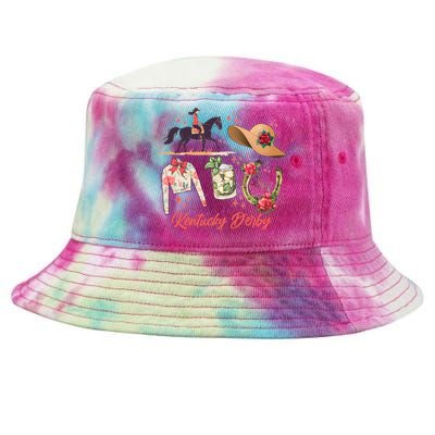 Cute Kentucky Derby Good Luck Tie-Dyed Bucket Hat