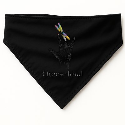 Choose Kind Dragonfly I Love You ASL Sign Language Deaf Gift USA-Made Doggie Bandana