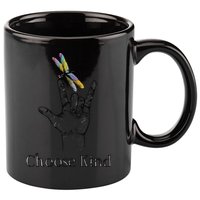 Choose Kind Dragonfly I Love You ASL Sign Language Deaf Gift 11oz C Handle Ceramic Mug