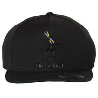 Choose Kind Dragonfly I Love You ASL Sign Language Deaf Gift Wool Snapback Cap