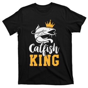 Catfish King Design Funny Catfish Fishing Gift T-Shirt