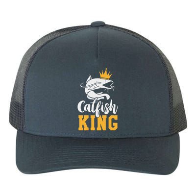 Catfish King Design Funny Catfish Fishing Gift Yupoong Adult 5-Panel Trucker Hat