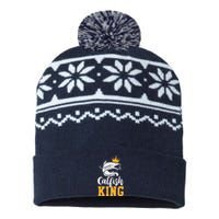 Catfish King Design Funny Catfish Fishing Gift USA-Made Snowflake Beanie