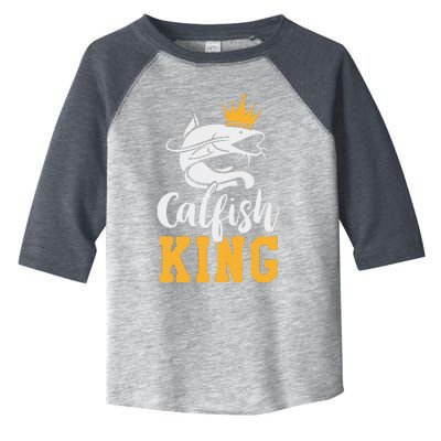 Catfish King Design Funny Catfish Fishing Gift Toddler Fine Jersey T-Shirt