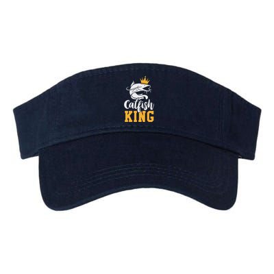 Catfish King Design Funny Catfish Fishing Gift Valucap Bio-Washed Visor