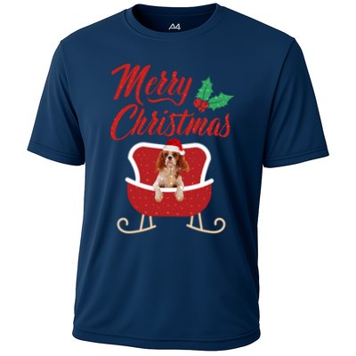 Cavalier King Dog Merry Christmas Design For The Holiday Season! Performance Shirt