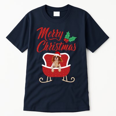Cavalier King Dog Merry Christmas Design For The Holiday Season! Tall T-Shirt