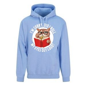 Cat Kitten Did I Roll My Eyes Out Loud Unisex Surf Hoodie