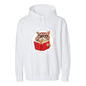 Cat Kitten Did I Roll My Eyes Out Loud Garment-Dyed Fleece Hoodie