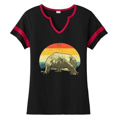 Cute Komodo Dragon Vintage Komodo Dragon Ladies Halftime Notch Neck Tee