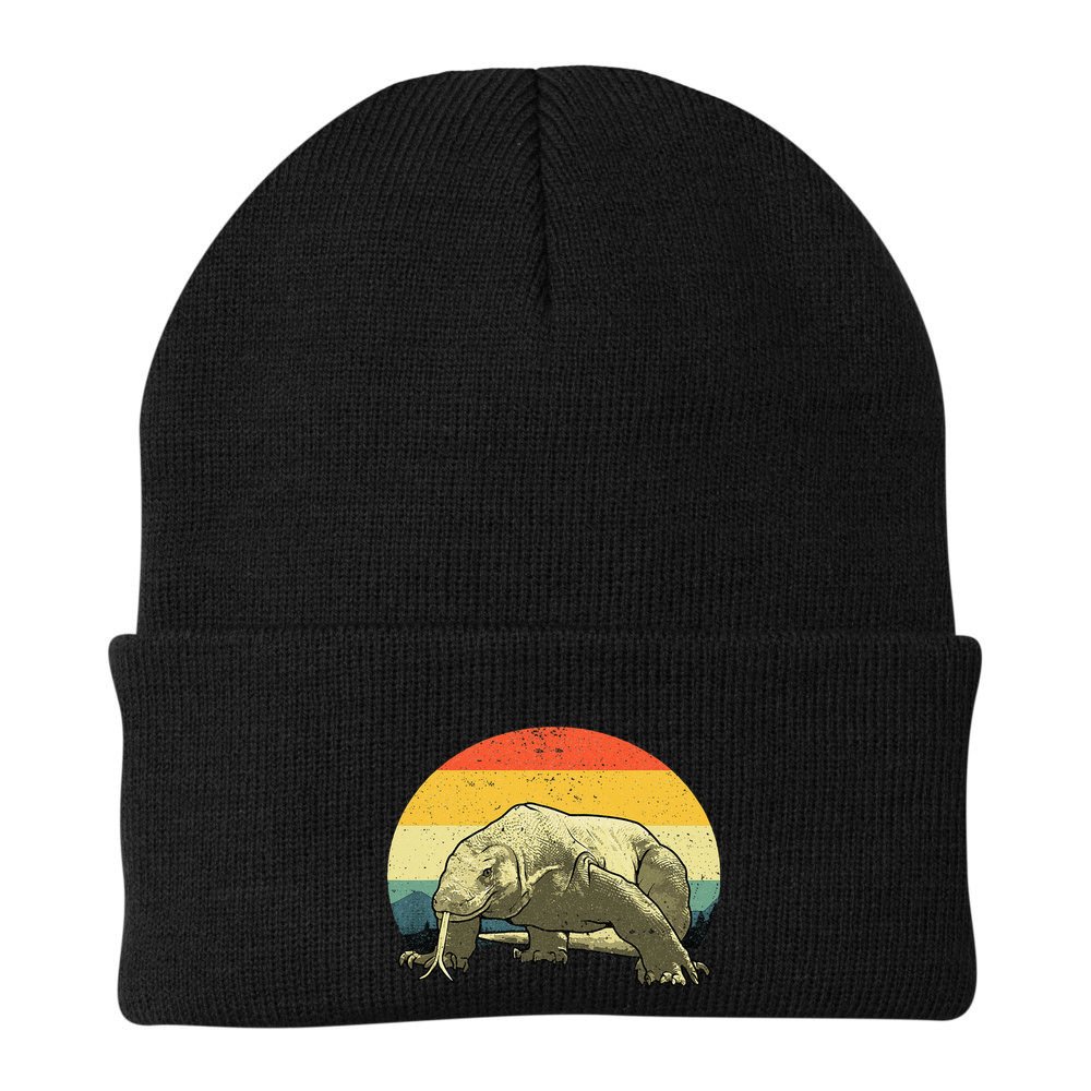 Cute Komodo Dragon Vintage Komodo Dragon Beanie