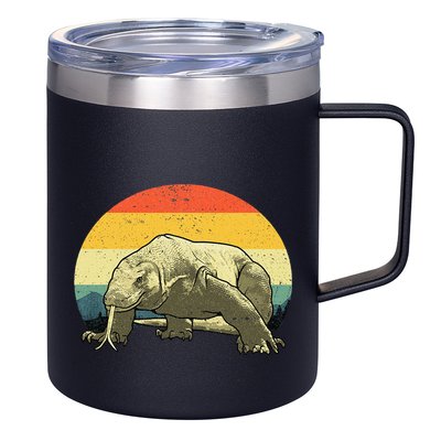 Cute Komodo Dragon Vintage Komodo Dragon 12oz Stainless Steel Coffee Mug