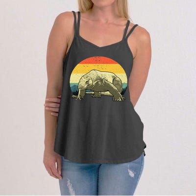 Cute Komodo Dragon Vintage Komodo Dragon Women's Strappy Tank