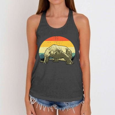 Cute Komodo Dragon Vintage Komodo Dragon Women's Knotted Racerback Tank