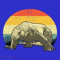 Cute Komodo Dragon Vintage Komodo Dragon Tall T-Shirt