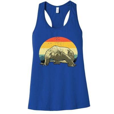 Cute Komodo Dragon Vintage Komodo Dragon Women's Racerback Tank