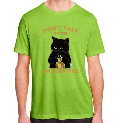 Cat Knits Don't Talk To Me I'm Counting Knitting Adult ChromaSoft Performance T-Shirt